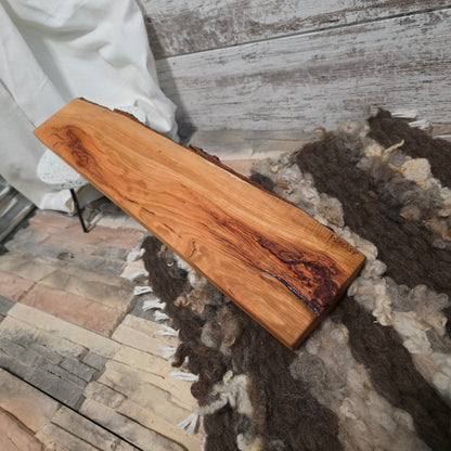 16" 2 Row Peg Loom - Live Edge - Cherry