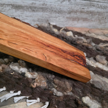 16" 2 Row Peg Loom - Live Edge - Cherry