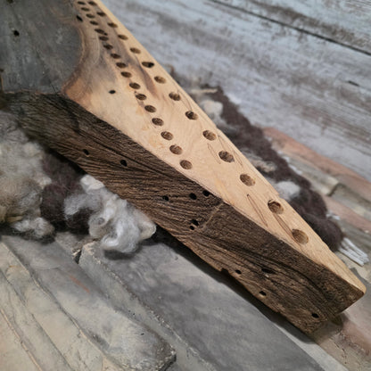 29" 2 Row Goldilocks Peg Loom - Spalted Maple Live Edge