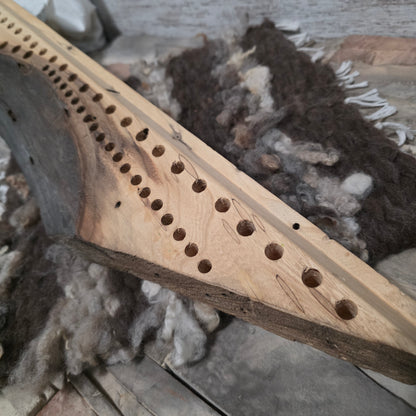 29" 2 Row Goldilocks Peg Loom - Spalted Maple Live Edge