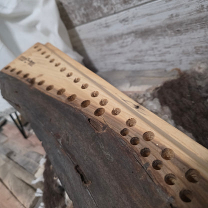 29" 2 Row Goldilocks Peg Loom - Spalted Maple Live Edge