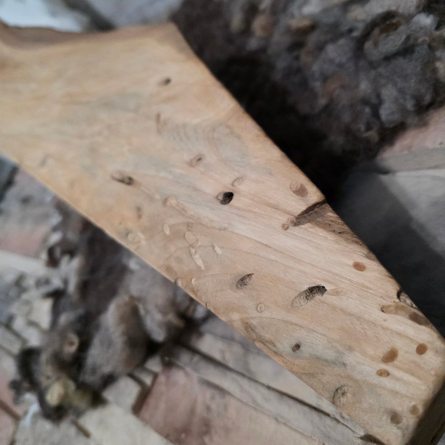 29" 2 Row Goldilocks Peg Loom - Spalted Maple Live Edge