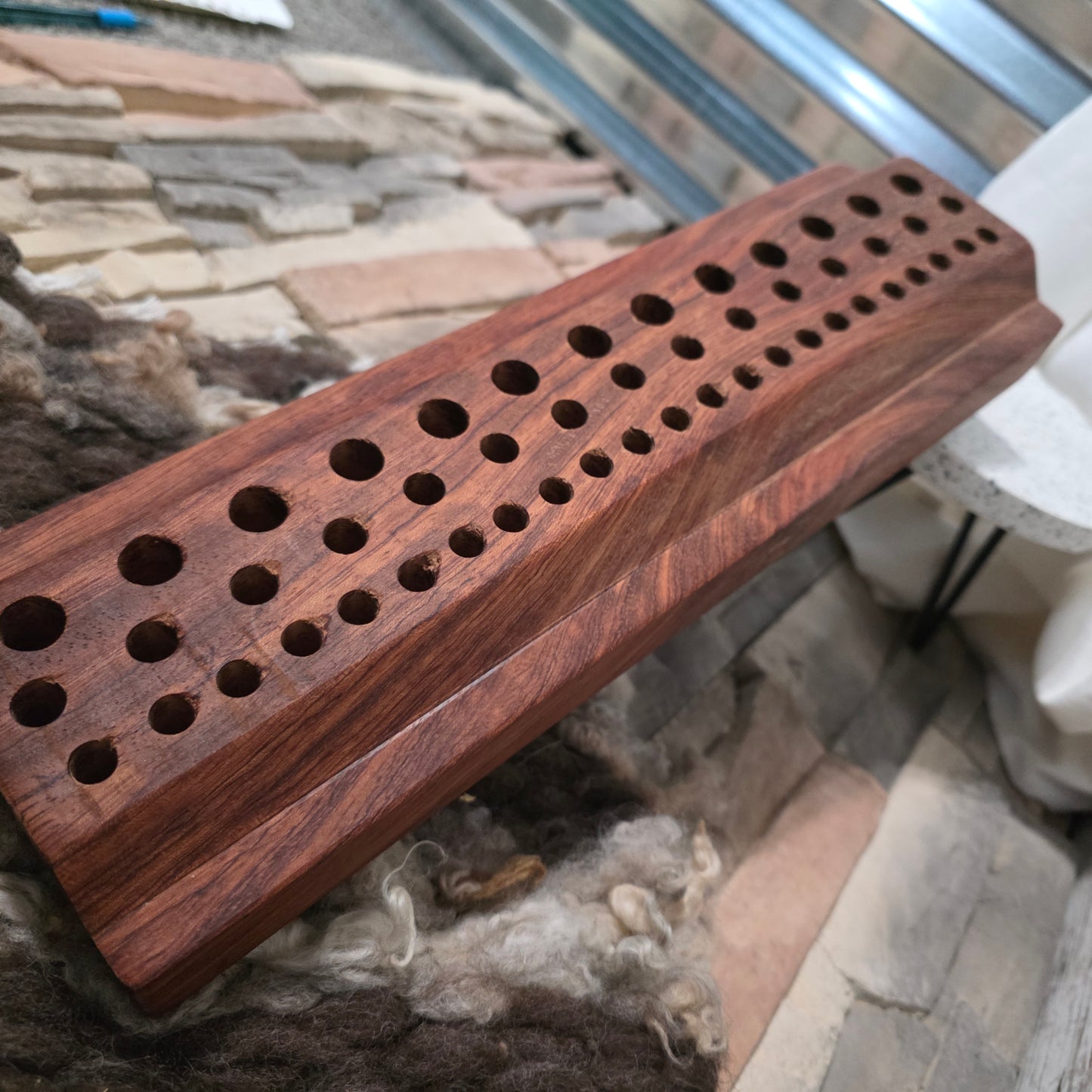 15" Goldilocks Peg Loom - Bubinga