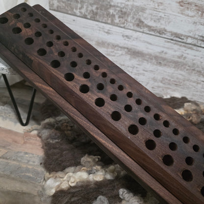 22" Goldilocks Peg Loom - Figured Black Walnut - 25-262