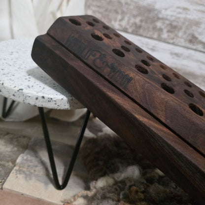 22" Goldilocks Peg Loom - Figured Black Walnut - 25-262