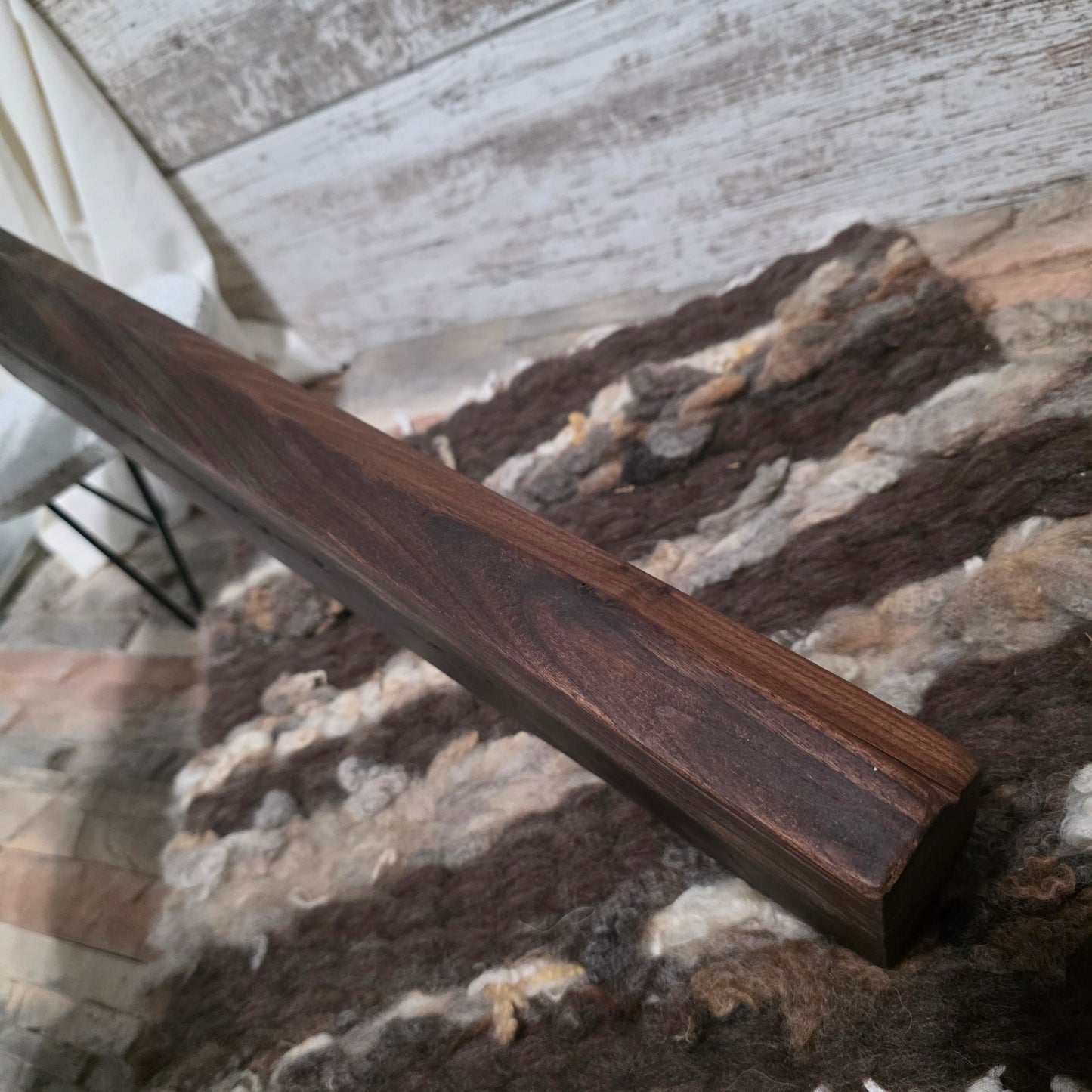 22" Goldilocks Peg Loom - Figured Black Walnut - 25-262