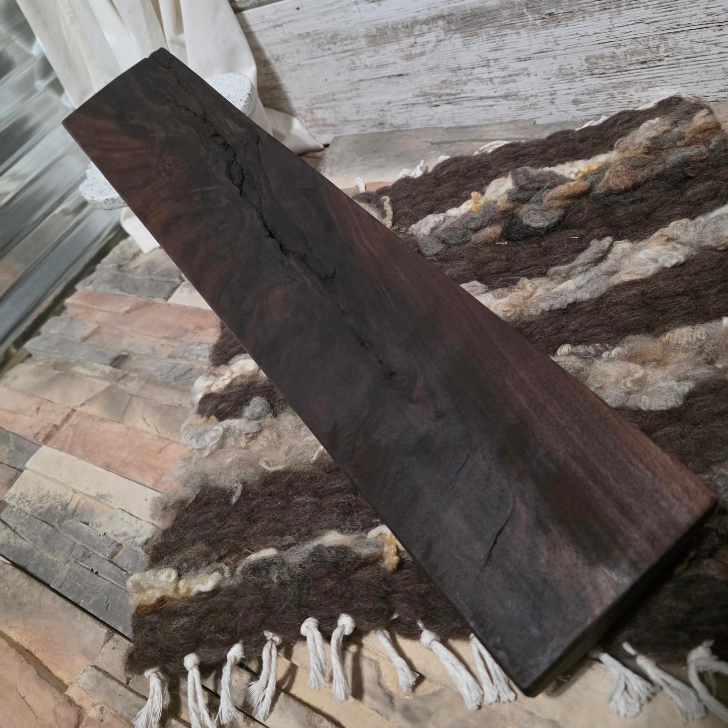 22" Goldilocks Peg Loom - Figured Black Walnut - 25-262