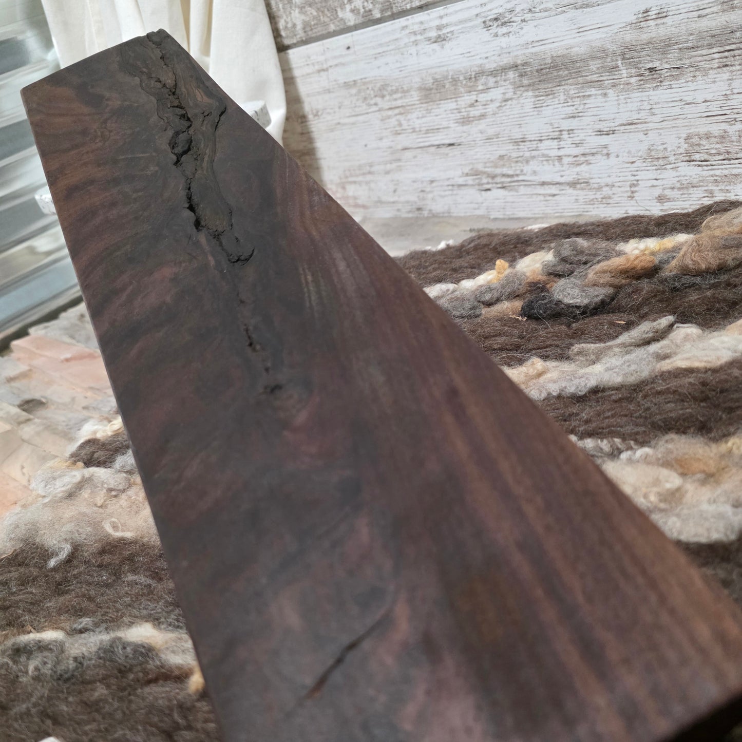 22" Goldilocks Peg Loom - Figured Black Walnut - 25-262