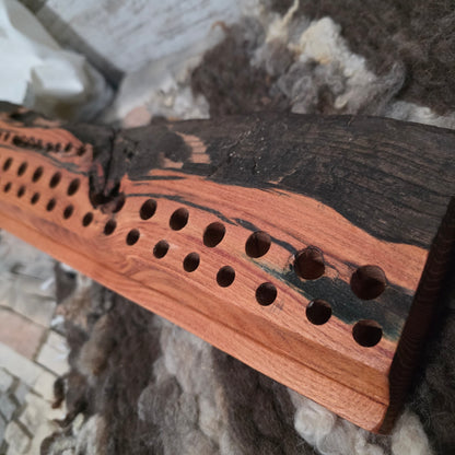 24" Live Edge Goldilocks Peg Loom - Honey Locust