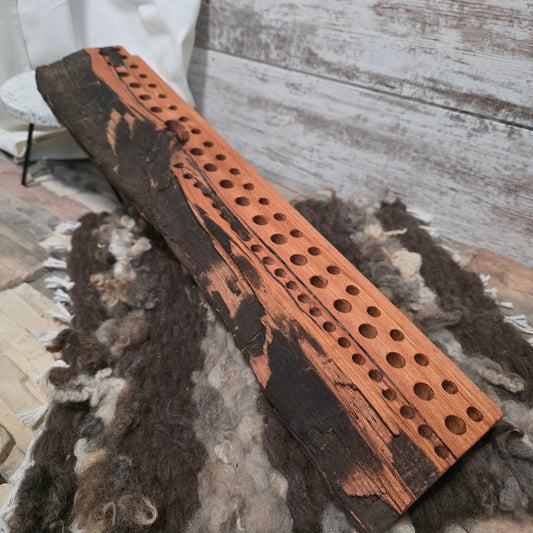 24" Live Edge Goldilocks Peg Loom - Honey Locust