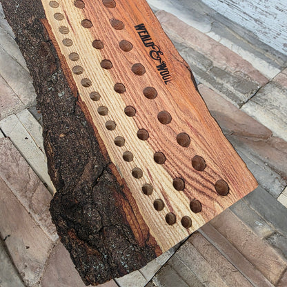 20" Live Edge Locust Goldilocks Peg Loom