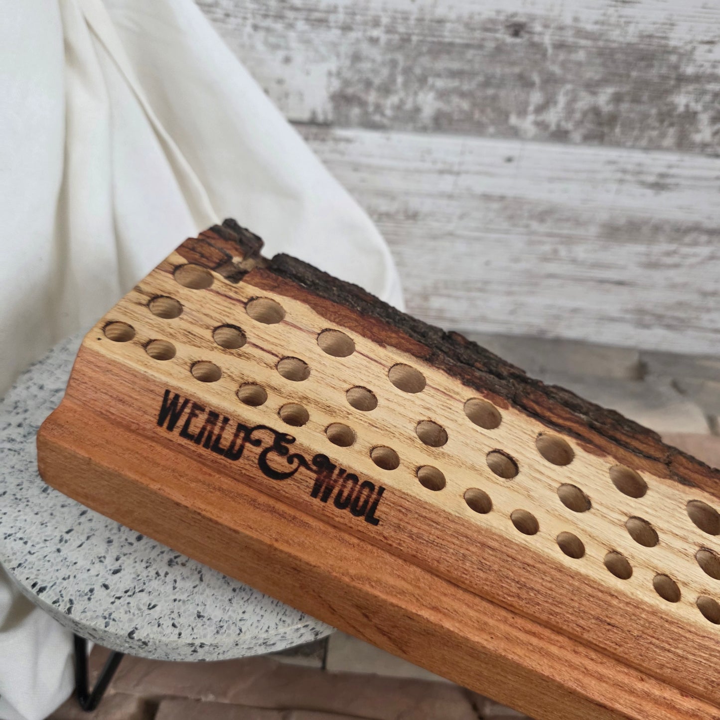 27" Live Edge Locust Goldilocks Peg Loom
