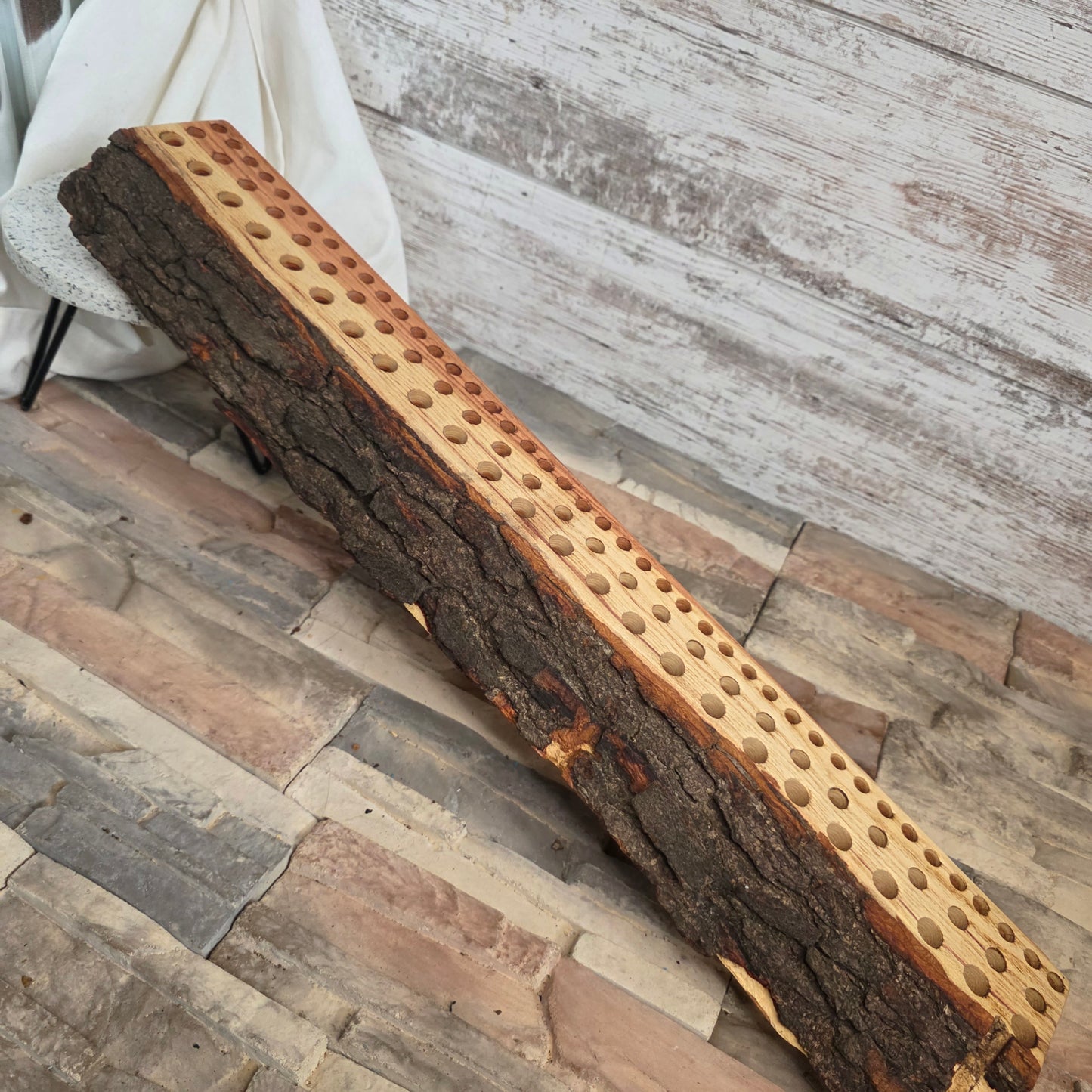 27" Live Edge Locust Goldilocks Peg Loom
