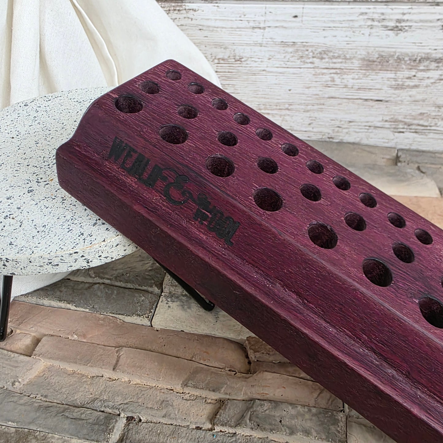 18" Purpleheart Goldilocks Peg Loom