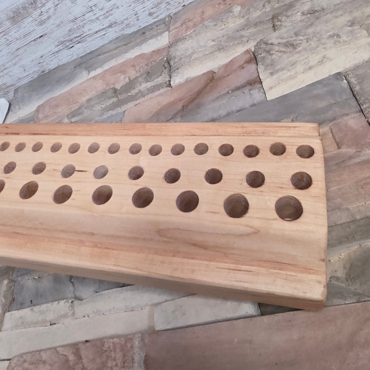 24" Quilted Maple Goldilocks Peg Loom