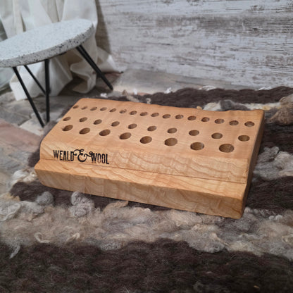 10" Goldilocks Peg Loom - Live Edge Quilted Maple - 25-258