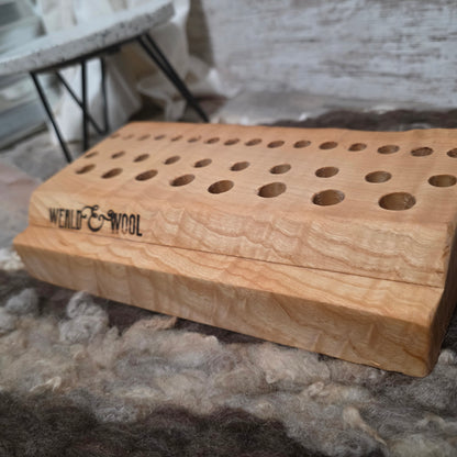 10" Goldilocks Peg Loom - Live Edge Quilted Maple - 25-258