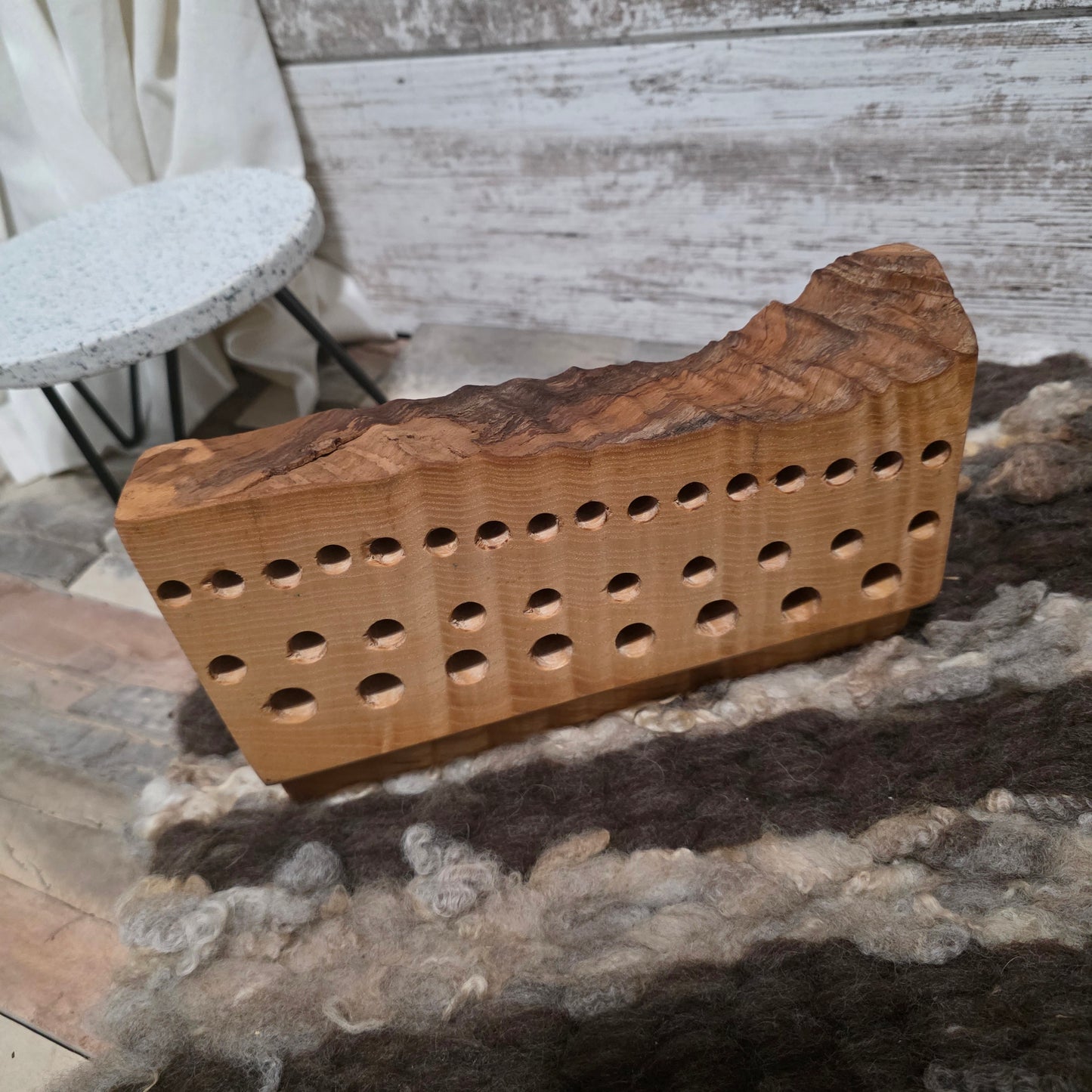 10" Goldilocks Peg Loom - Live Edge Quilted Maple - 25-258