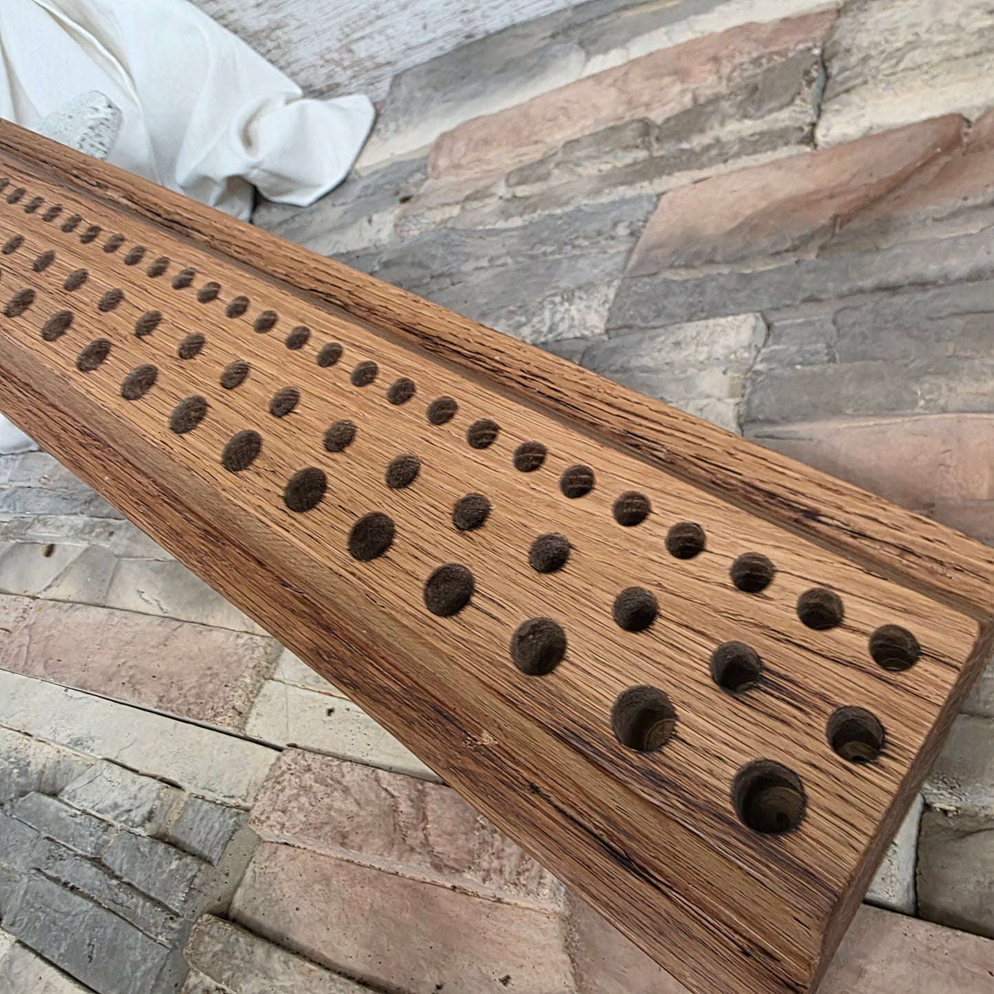 24" Reclaimed Barnwood White Oak Goldilocks Peg Loom