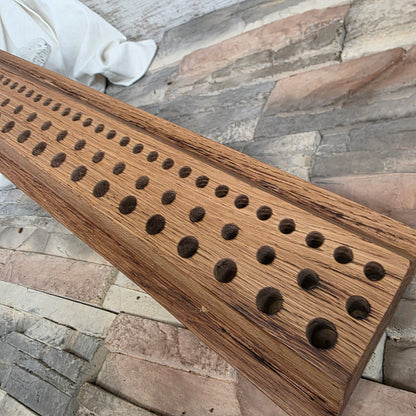 24" Reclaimed Barnwood White Oak Goldilocks Peg Loom
