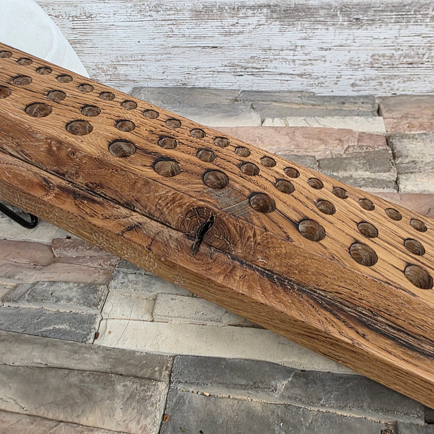 24" Reclaimed Barnwood White Tiger Oak Goldilocks Peg Loom