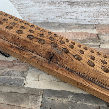 24" Reclaimed Barnwood White Tiger Oak Goldilocks Peg Loom