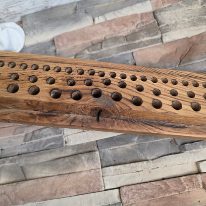24" Reclaimed Barnwood White Tiger Oak Goldilocks Peg Loom