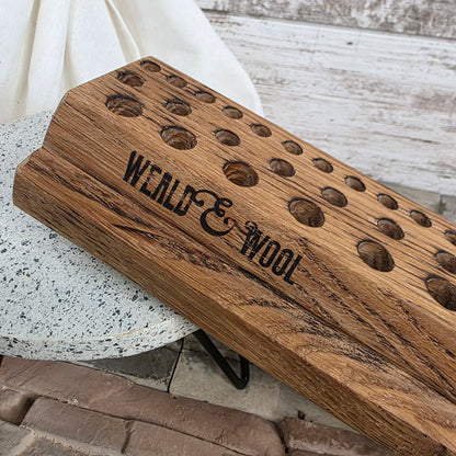 24" Reclaimed Barnwood White Tiger Oak Goldilocks Peg Loom
