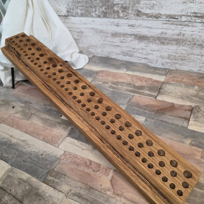 24" Reclaimed Barnwood White Tiger Oak Goldilocks Peg Loom