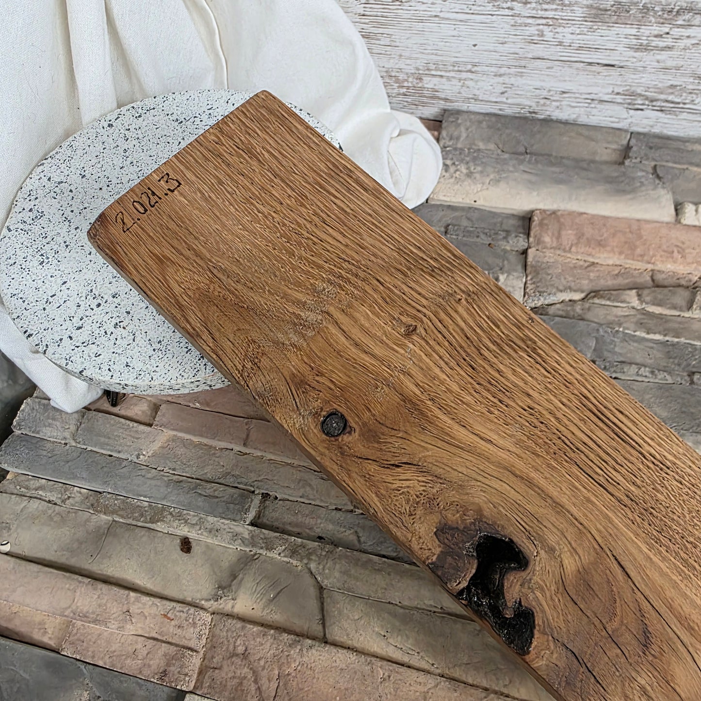 24" Reclaimed Barnwood White Tiger Oak Goldilocks Peg Loom
