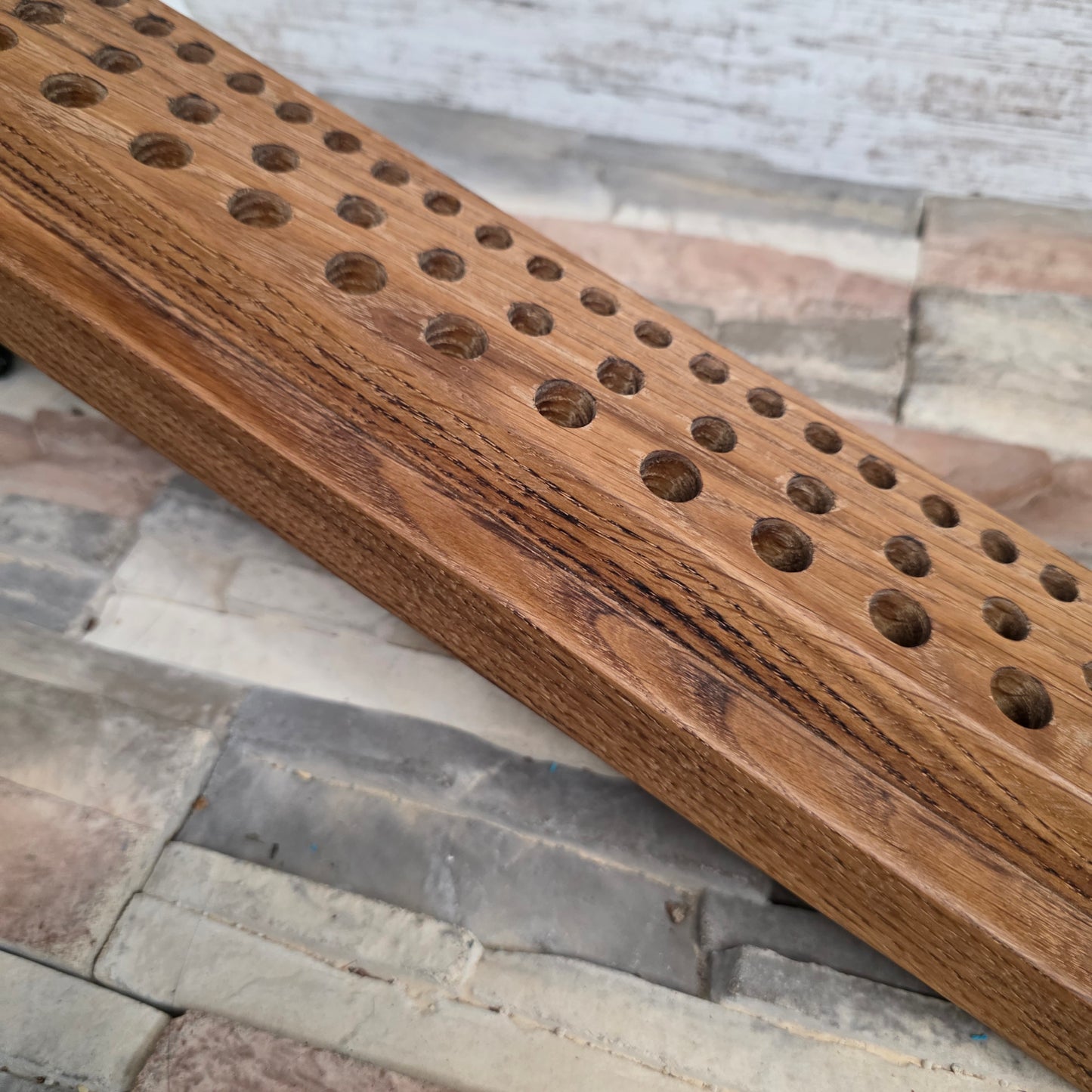 24" Reclaimed Barnwood White Tiger Oak Goldilocks Peg Loom