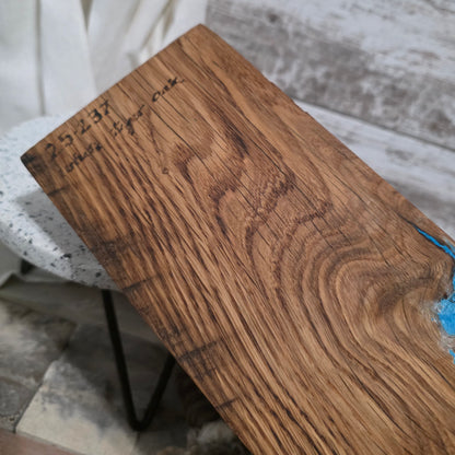 24" Goldilocks Peg Loom - White Tiger Oak with Blue Sparkles - 25-237