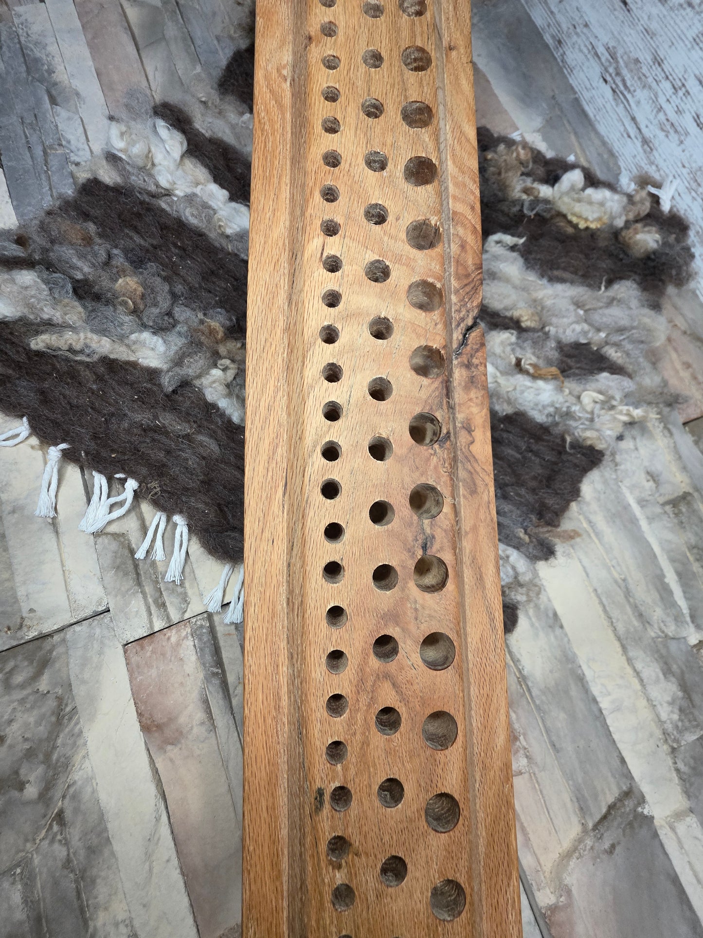 48" Goldilocks Peg Loom - White Tiger Oak - 25-145