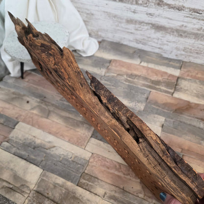18" Live Edge Locust Goldilocks Peg Loom
