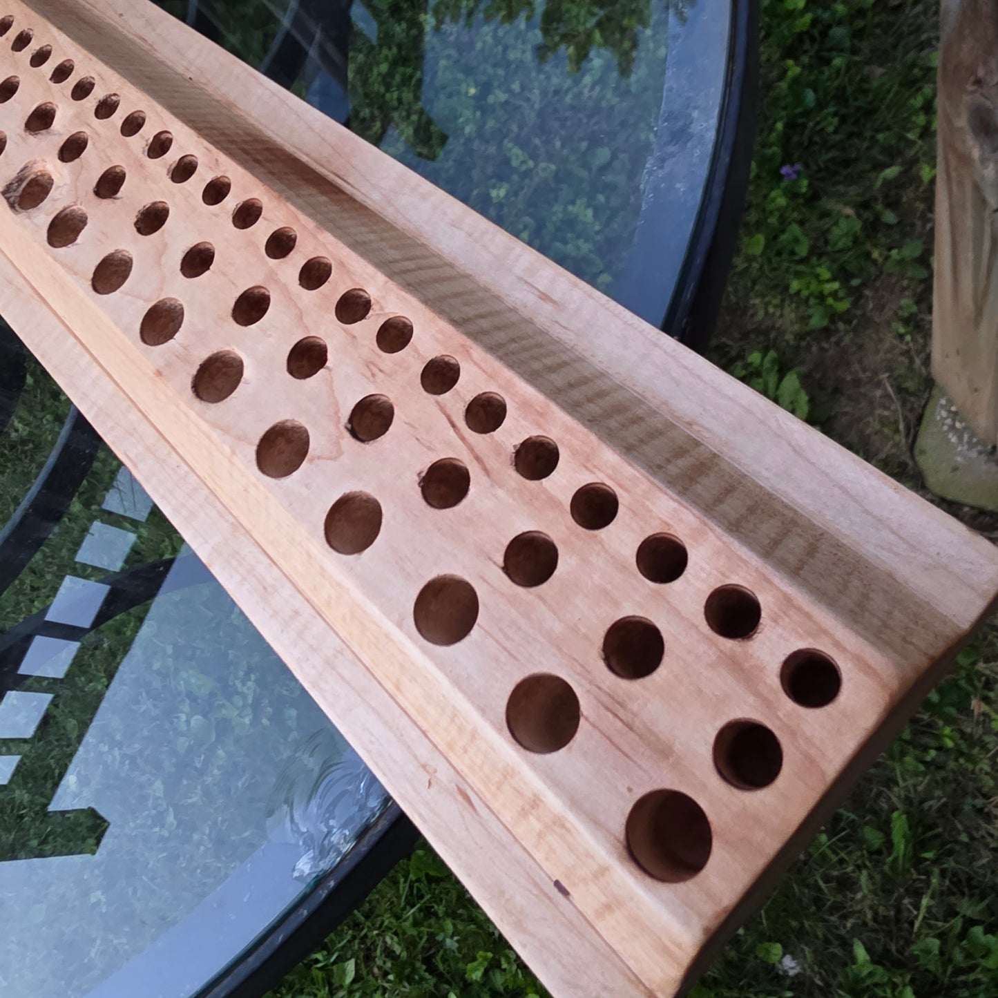 36" Quilted Maple Goldilocks Peg Loom