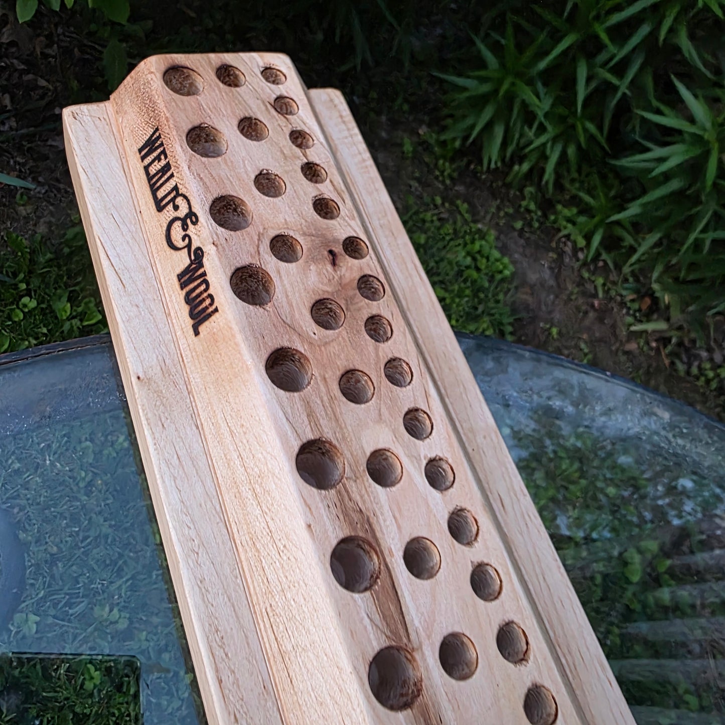 36" Quilted Maple Goldilocks Peg Loom
