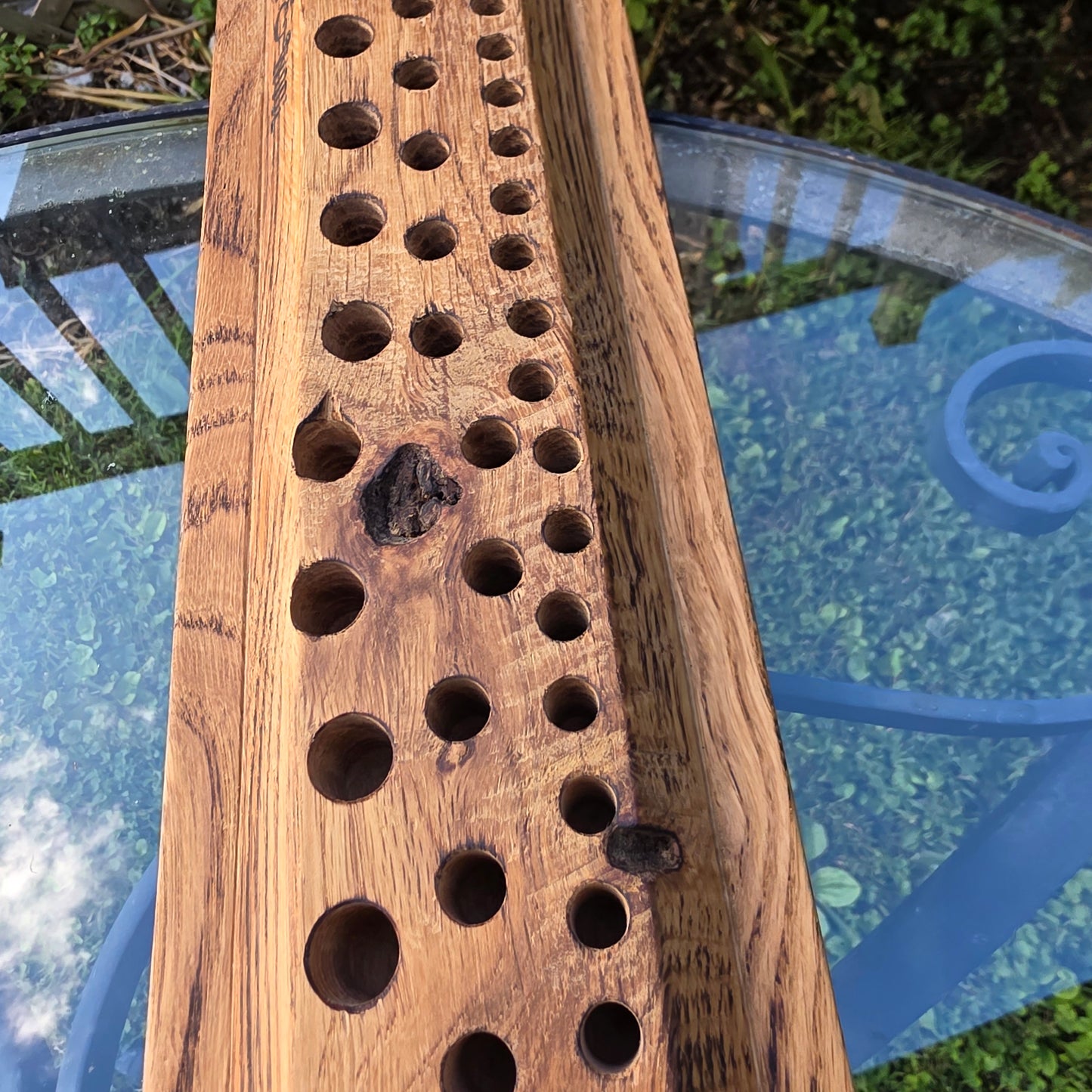 36" Reclaimed Barnwood White Tiger Oak Goldilocks Peg Loom