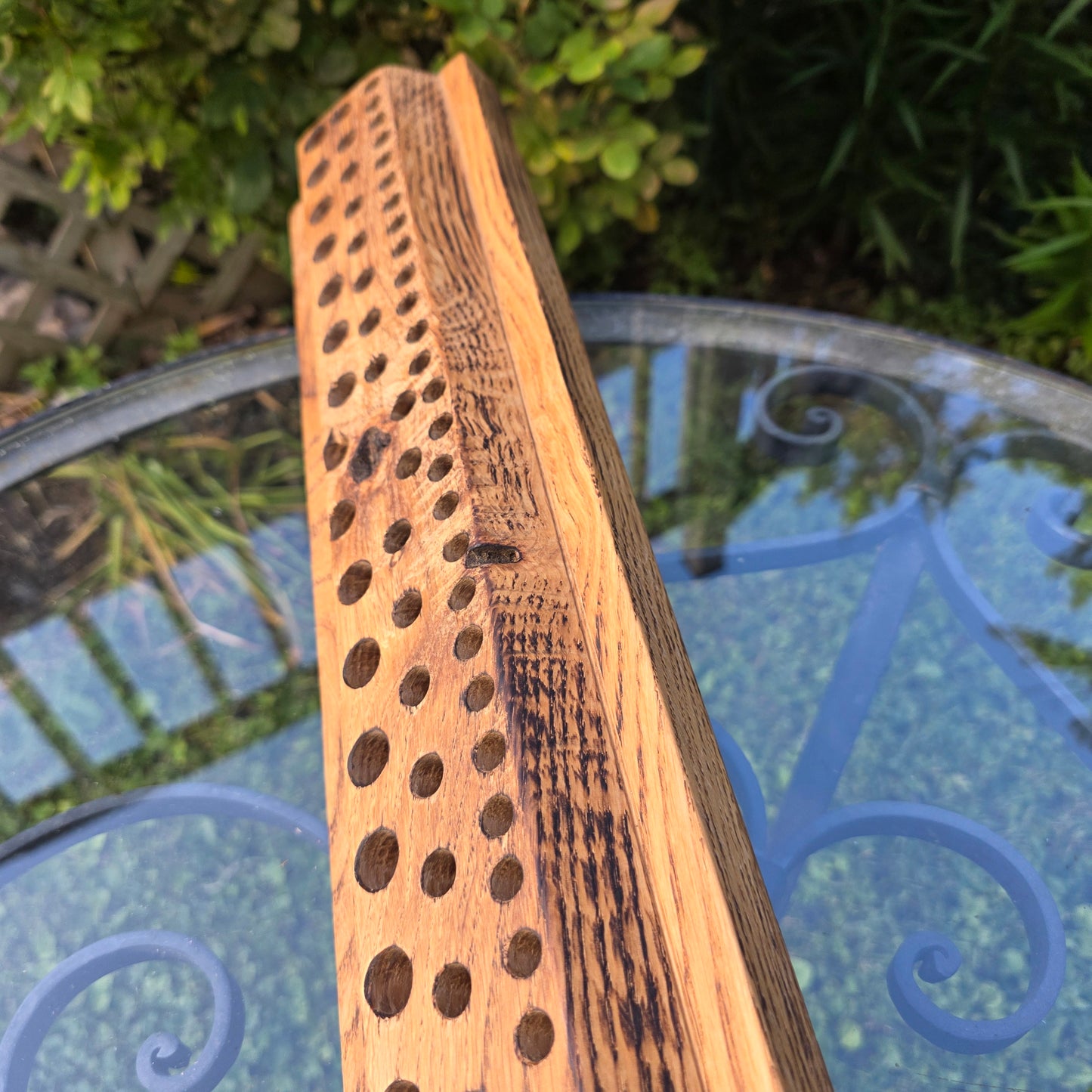36" Reclaimed Barnwood White Tiger Oak Goldilocks Peg Loom