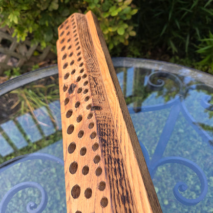36" Reclaimed Barnwood White Tiger Oak Goldilocks Peg Loom