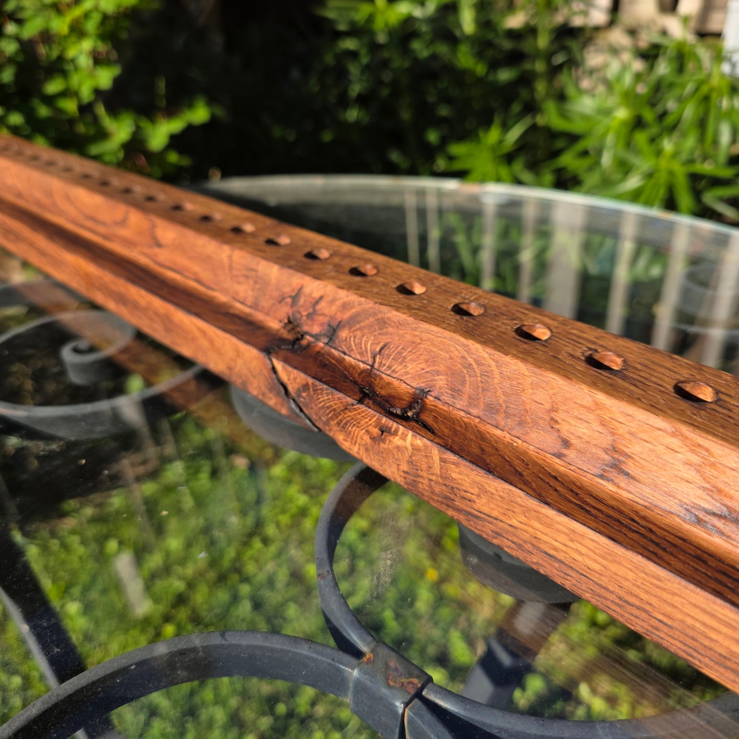 36" Reclaimed Barnwood White Tiger Oak OG Peg Loom
