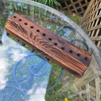 12" Reclaimed Barnwood White Tiger Oak OG Peg Loom