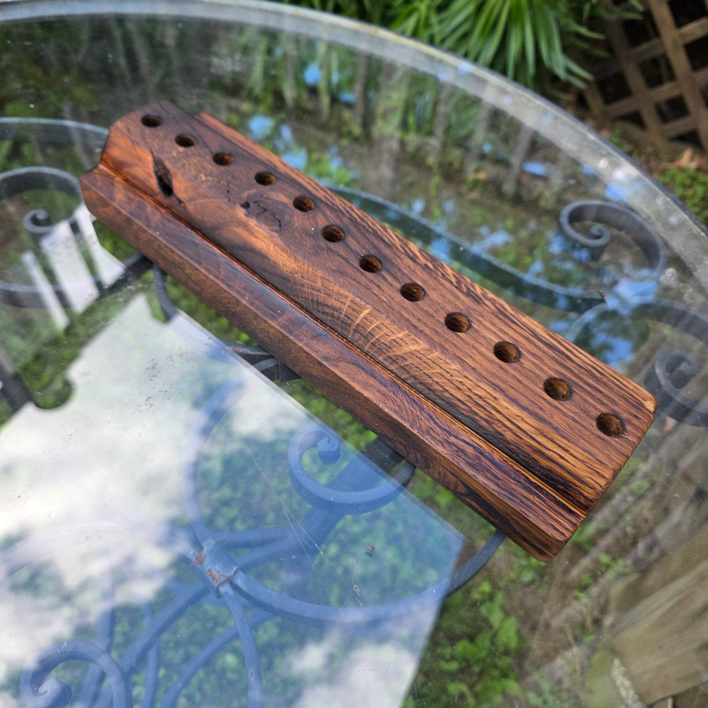 12" Reclaimed Barnwood White Tiger Oak OG Peg Loom