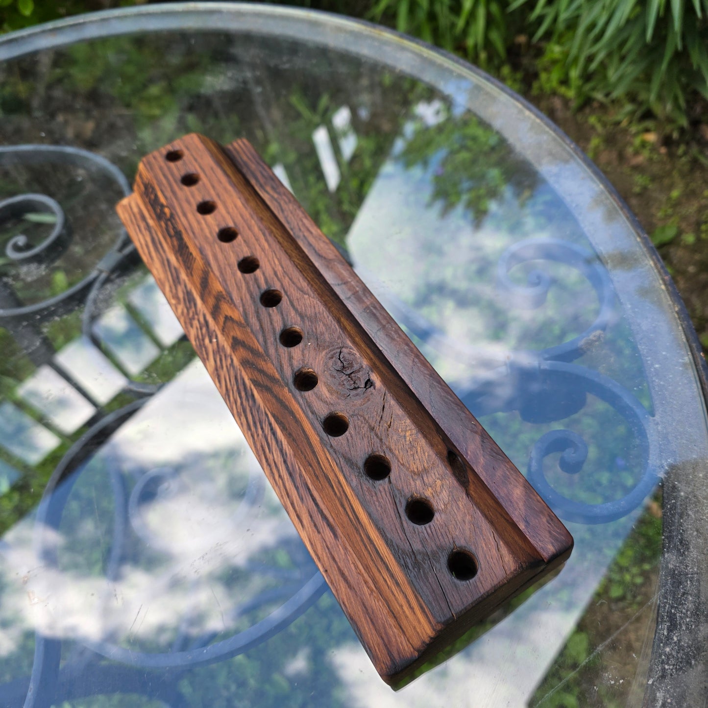 12" Reclaimed Barnwood White Tiger Oak OG Peg Loom