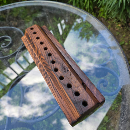 12" Reclaimed Barnwood White Tiger Oak OG Peg Loom