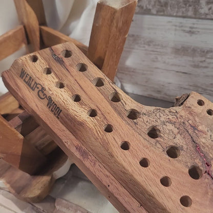 20" Goldilocks Peg Loom - White Oak - Live Edge - 25-098
