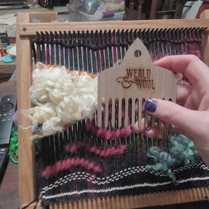 Hardwood Wool Weaving Comb