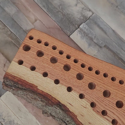 37" Goldilocks Peg Loom - Live Edge - Black Locust - 25-108