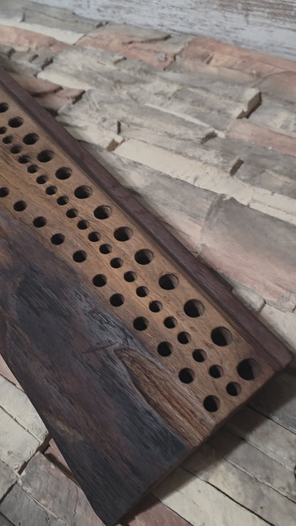 46" Live Edge Black Walnut Goldilocks Peg Loom