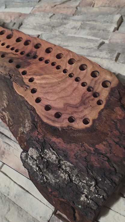 38" Live Edge Cherry Goldilocks Peg Loom