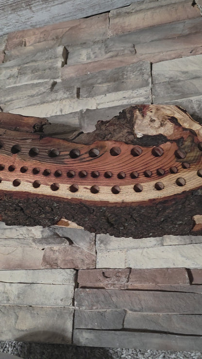 46" Live Edge Locust Goldilocks Peg Loom